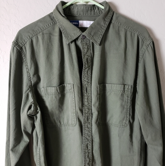 Men's Old Navy Oversized Cotton Shirt Jacket - Picture 5 of 15